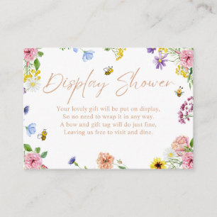 Carte D'accompagnement Fille Baby shower doux comme peut Bee Display Douc