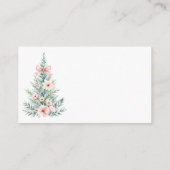 Carte D'accompagnement Fille rose Baby shower de chapelure de sapin de No (Dos)