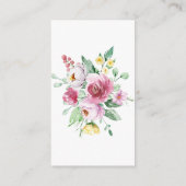 Carte D'accompagnement Fille rose Baby shower Déchets Raffle (Dos)