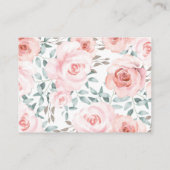 Carte D'accompagnement Fille Woodland Rose Rose Bébé Animaux Déchets Raff (Dos)