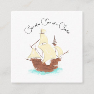 Carte D'accompagnement Fils d'un fils de marin pirate