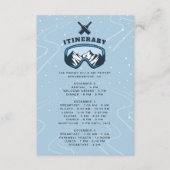 Carte D'accompagnement Fin de semaine de fête de bachelor Station de ski  (Devant)