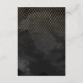 Carte D'accompagnement Fine Lines Gold Détails Abstraits Black ID867 (Dos)