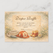 Carte D'accompagnement Firefighter Theme Diapper Raffle (Devant)
