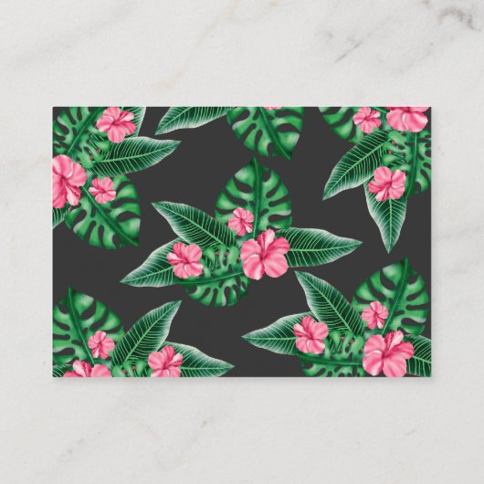 Carte D'accompagnement Flamant rose - devinez combien de bonbons sont dan (Dos)