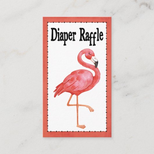 Carte D'accompagnement Flamant rose rose Baby shower de de carafe (Devant)