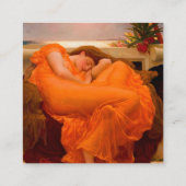 Carte D'accompagnement Flaming June par Lord Frederic Leighton (Dos)
