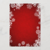 Carte D'accompagnement Flammes blanches sur Fête des mariées rouge d'hive (Dos)
