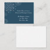 Carte D'accompagnement Flammes de neige de vacances (Devant / Derrière)