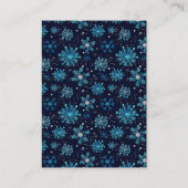 Carte D'accompagnement Flèches de neige bleues et argentées Douche à écra (Dos)