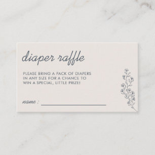 Carte D'accompagnement Fleur beige de marine Raffin d'été pour couche