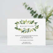 Carte D'accompagnement Fleur Blanche | Enceinte de Réception de Mariage F (Debout devant)