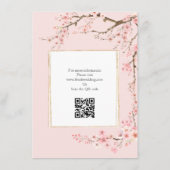 Carte D'accompagnement Fleur de cerisier (Dos)