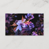 Carte D'accompagnement Fleur de lavande rose violet de rapace (Dos)