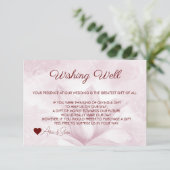 Carte D'accompagnement Fleur de Magnolia Éthérée, Puits de Vœux (Debout devant)