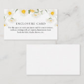 Carte D'accompagnement Fleur de marguerite simple et rustique personnalis (Devant / Derrière)