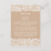 Carte D'accompagnement Fleur de Mariage Personnalisable Réception/Directi (Dos)