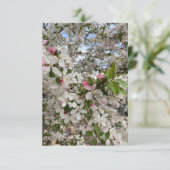 Carte D'accompagnement Fleur de printemps (Debout devant)