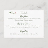 Carte D'accompagnement Fleur de tulipe rose (Devant)