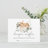 Carte D'accompagnement Fleur d'ivoire moderne Raffin de la couche de cerf (Debout devant)