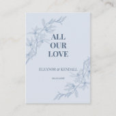 Carte D'accompagnement Fleur Éternelle Remerciements de Mariage (Devant)