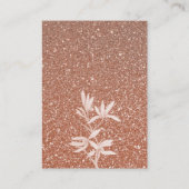 Carte D'accompagnement Fleur Intemporelle Remerciements de Mariage (Dos)