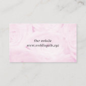 Carte D'accompagnement Fleur rose rose douce thème mariage (Dos)