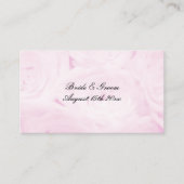 Carte D'accompagnement Fleur rose rose douce thème mariage (Devant)