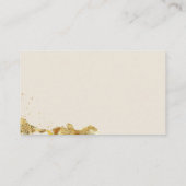 Carte D'accompagnement Fleur sauvage Automne Élégant Bébé Fille Douche li (Dos)