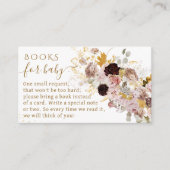 Carte D'accompagnement Fleur sauvage Automne Élégant Bébé Fille Douche li (Devant)