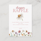 Carte D'accompagnement Fleur sauvage Baby shower Déchets Raffle (Devant)