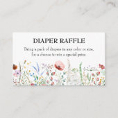 Carte D'accompagnement Fleur sauvage Baby shower Déchets Raffle (Devant)