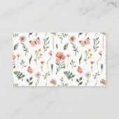 Carte D'accompagnement Fleur sauvage Baby shower Déchets Raffle (Dos)