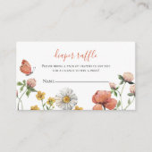 Carte D'accompagnement Fleur sauvage Baby shower Déchets Raffle (Devant)