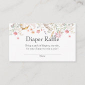 Carte D'accompagnement Fleur sauvage Baby shower rabat insertion (Devant)