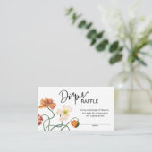 Carte D'accompagnement Fleur sauvage Baby shower Refroidisseur Enceinte C (Debout devant)