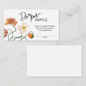 Carte D'accompagnement Fleur sauvage Baby shower Refroidisseur Enceinte C (Devant / Derrière)