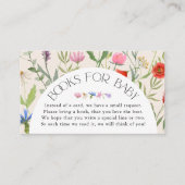 Carte D'accompagnement Fleur sauvage Beige Neutral Livres pour Baby showe (Devant)