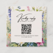 Carte D'accompagnement Fleur sauvage bohème audacieux unique (Devant)