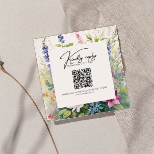 Carte D'accompagnement Fleur sauvage bohème audacieux unique