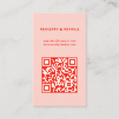 Carte D'accompagnement Fleur sauvage Bouquet Rustique Whimsical QR Code B (Devant)