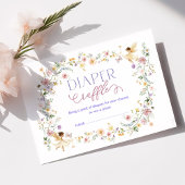 Carte D'accompagnement Fleur sauvage de fée de printemps Jardin Barreau d