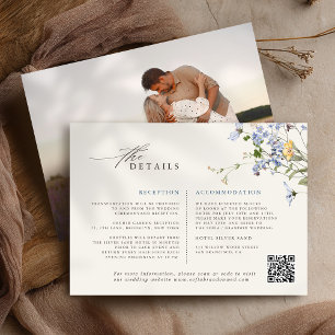 Carte D'accompagnement Fleur sauvage de printemps coloré Meadow Garden Ma