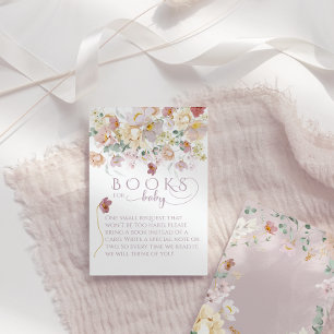 Carte D'accompagnement Fleur sauvage de printemps Purple Girl Baby shower