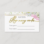 Carte D'accompagnement Fleur sauvage Devine combien de bouchons Fête des (Devant)