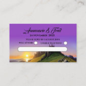 Carte D'accompagnement Fleur sauvage en ligne RSVP/QR Code Mountain (Devant)