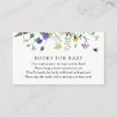 Carte D'accompagnement Fleur sauvage Fields and Bees Books for Baby Reque (Devant)