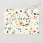 Carte D'accompagnement Fleur sauvage Fleur Fleur Florale Détails du Maria (Dos)