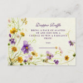 Carte D'accompagnement Fleur sauvage Garden Diapper Raffle (Devant)