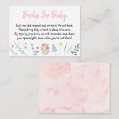Carte D'accompagnement Fleur sauvage Garden Livres Pour Bébé (Devant / Derrière)
